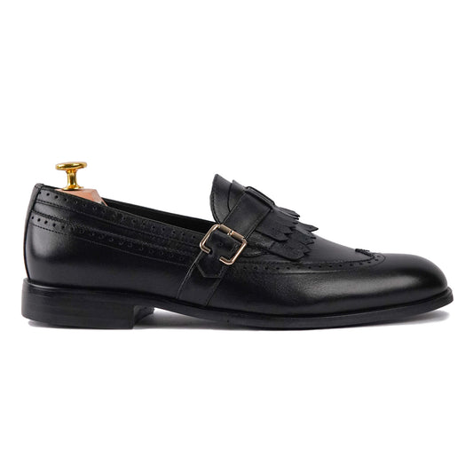 Belfast Kiltie Loafer - Black