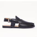 Classic Norozi - Black | Genuine Cow Leather Chappal