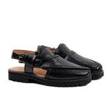 Paris Norozi - Black | Genuine Cow Leather Chappal