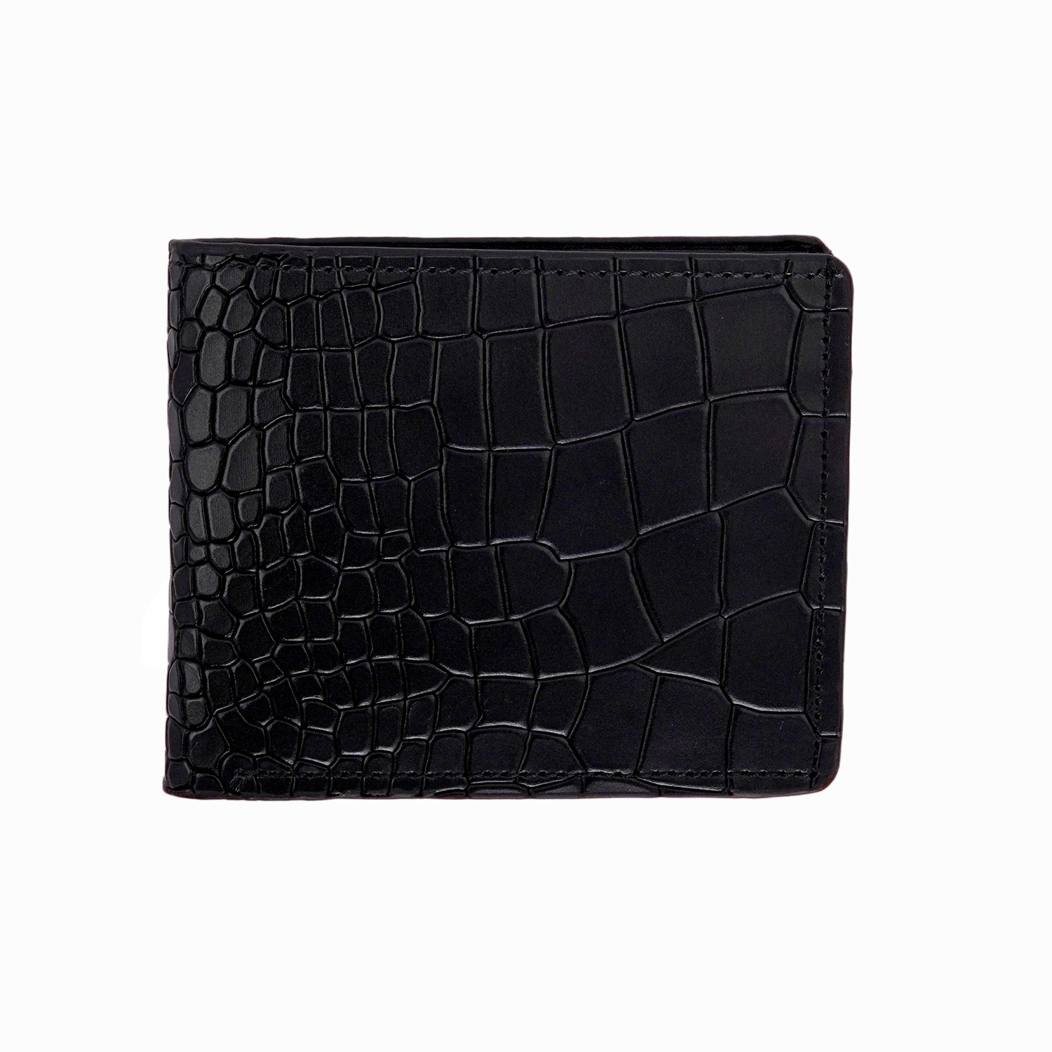 Euro Crocodile Wallet- Black