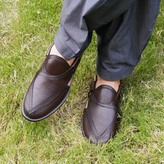 Classic Norozi - Brown | Genuine Cow Leather Chappal